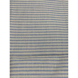 Striped Blue & Beige Cotton Fabric 1/2 Yard 44" Wide Quilting